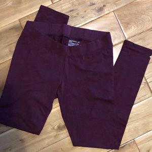 Pact maroon leggings
